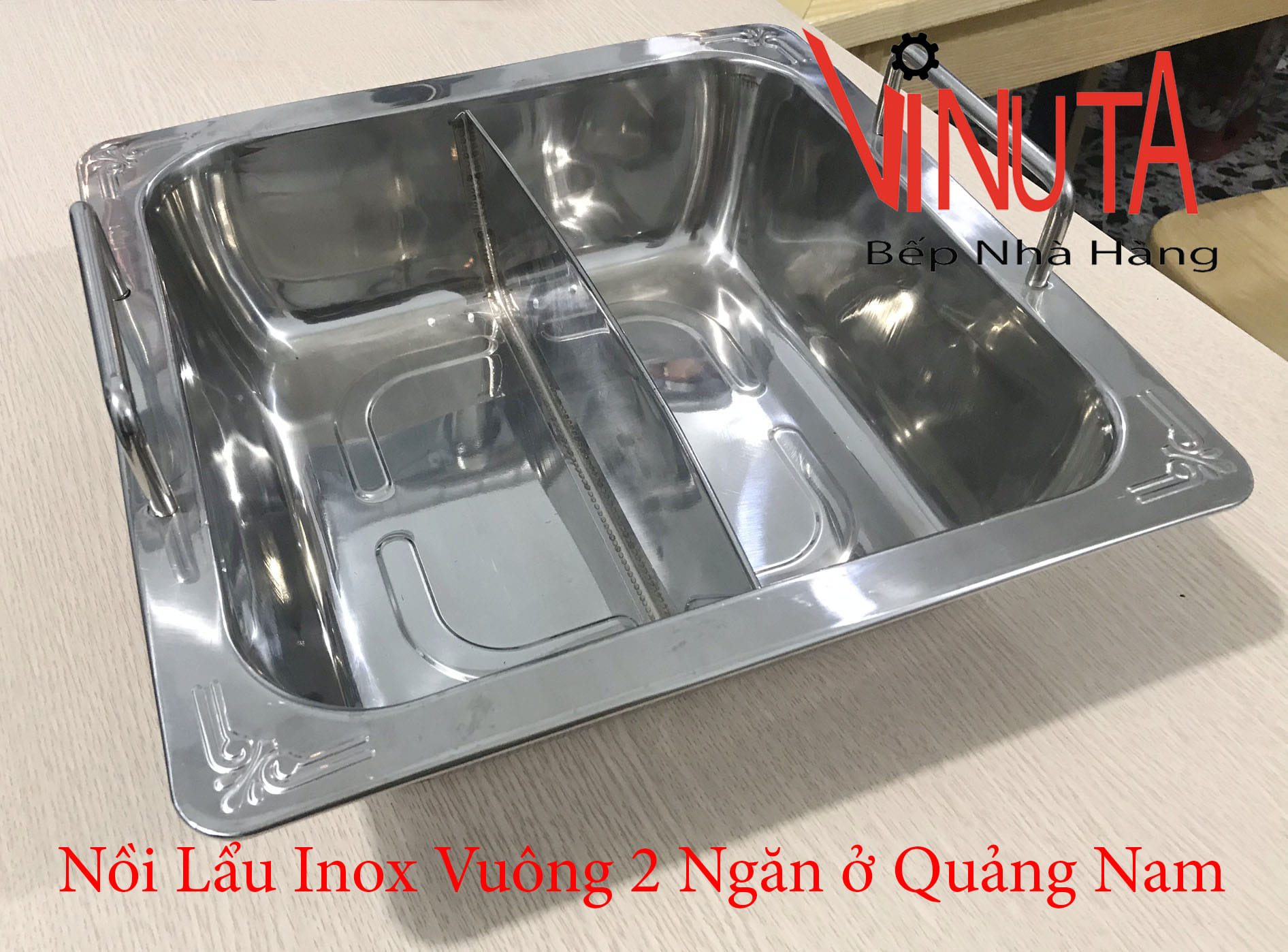 nồi lẩu inox vuông 2 ngăn ở quảng nam