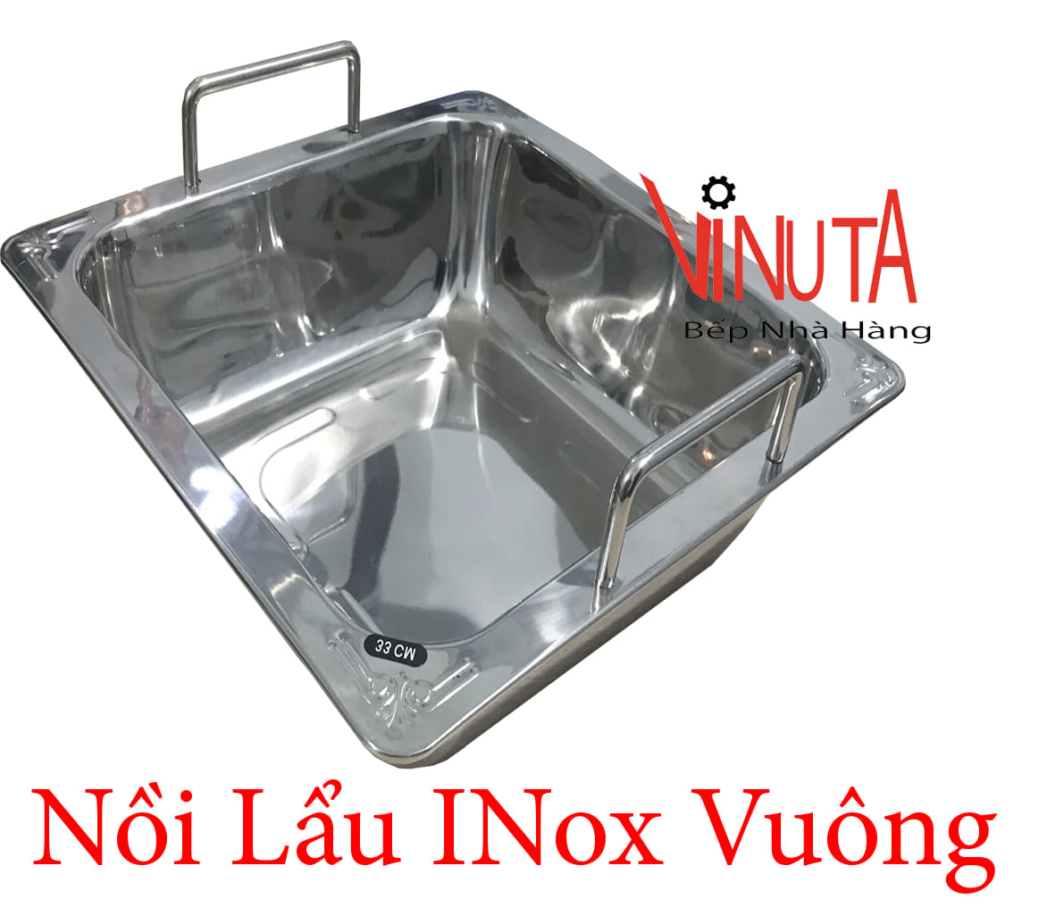 nồi lẩu inox vuông