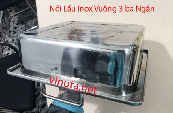 Nồi Lẩu Inox Ba Ngăn - Ảnh 6