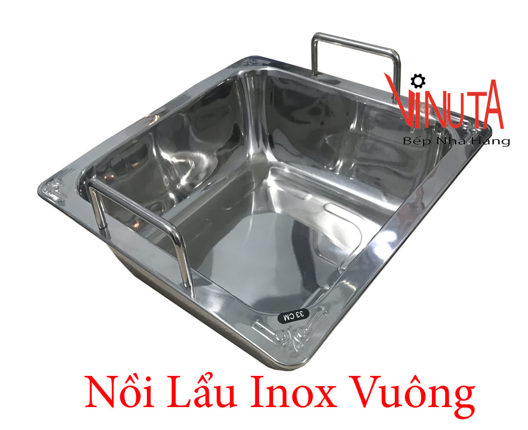 nồi lẩu inox vuông