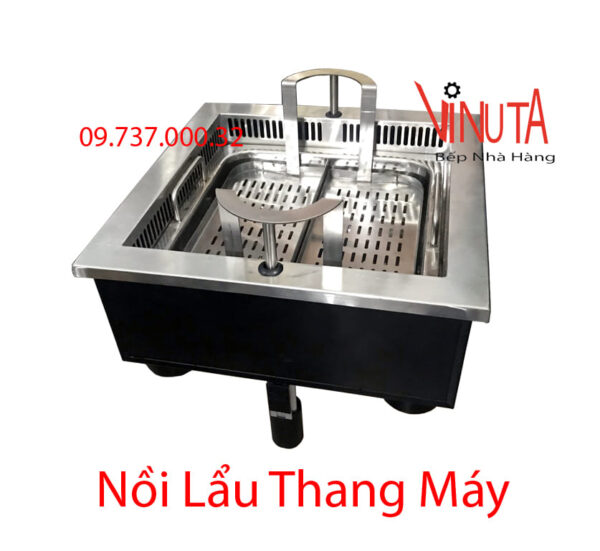 nồi lẩu tự nâng | bếp lẩu tự nâng lên hạ xuống, nồi lẩu tự hành, lẩu thang máy - Ảnh 7
