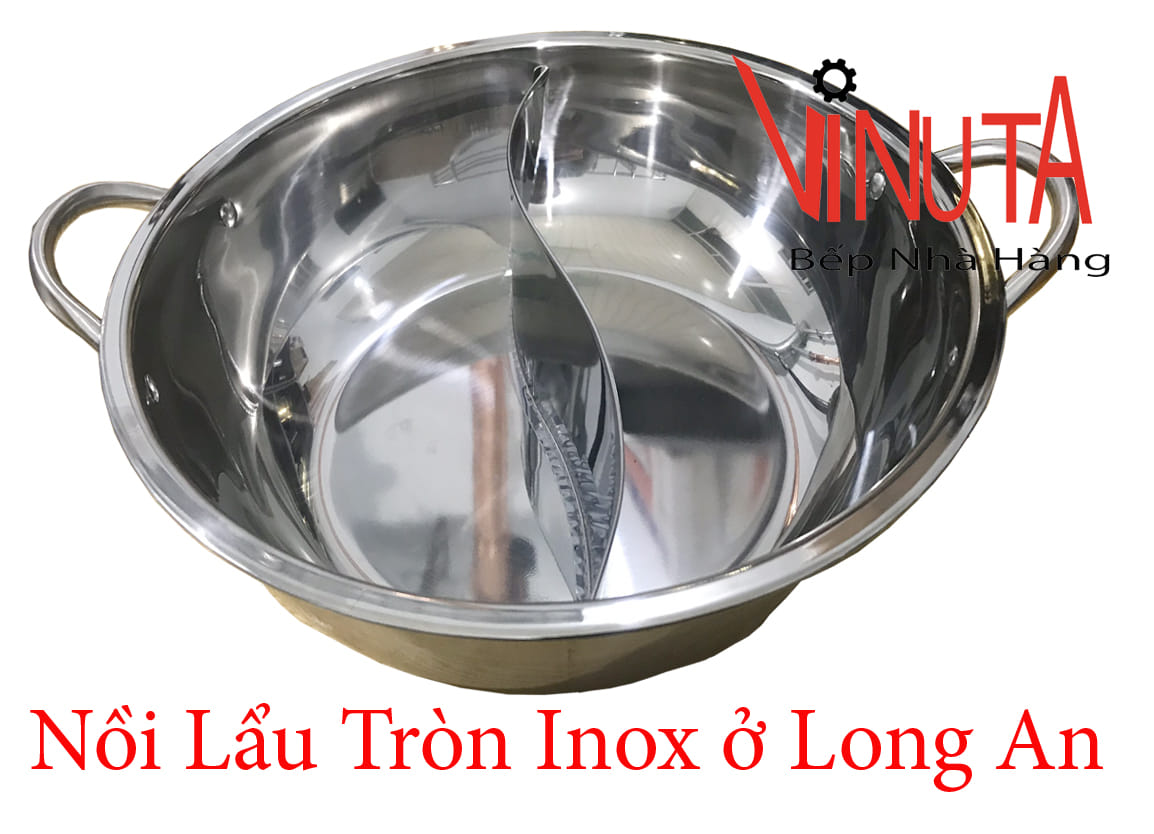 nồi lẩu tròn inox ở long an