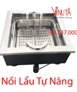 nồi lẩu tự nâng | bếp lẩu tự nâng lên hạ xuống, nồi lẩu tự hành, lẩu thang máy