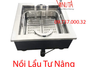 nồi lẩu tự nâng | bếp lẩu tự nâng lên hạ xuống, nồi lẩu tự hành, lẩu thang máy