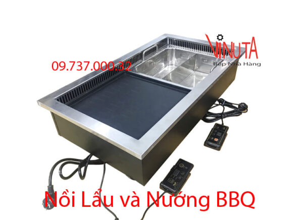 bếp lẩu và nướng | bếp vừa lẩu vừa nướng bằng điện | Nồi nướng và lẩu bằng điện - Ảnh 8