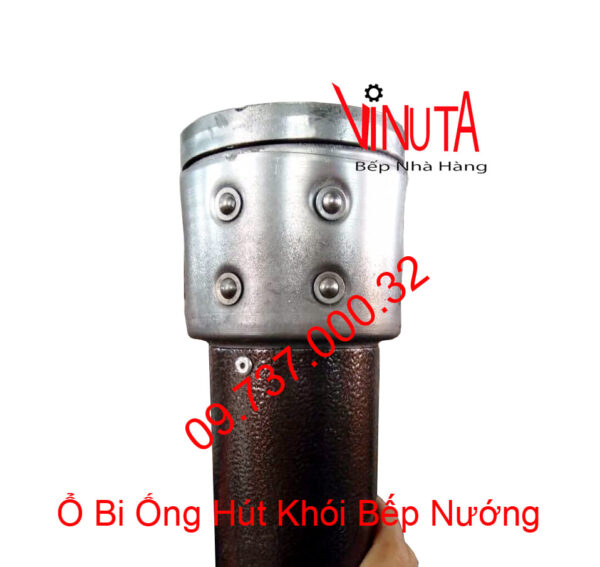 Ống hút khói mùi bếp nướng tại bàn, vòi hút khói ổ bi loại cứng màu coffee - Ảnh 4