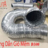 Ống dẫn gió mềm D100, ống bạc mềm hút mùi, khói bếp, thông phòng