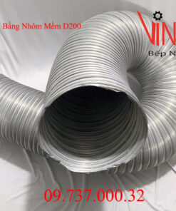 ống nhôm nhún d200 | ống dẫn gió bằng nhôm mềm phi 200| ống dẫn gió