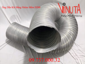 ống nhôm nhún d200 | ống dẫn gió bằng nhôm mềm phi 200| ống dẫn gió