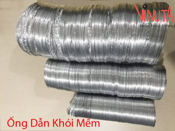 Ống dẫn gió mềm D100, ống bạc mềm hút mùi, khói bếp, thông phòng - Ảnh 4