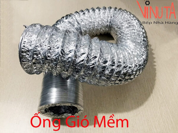 Ống dẫn gió mềm D100, ống bạc mềm hút mùi, khói bếp, thông phòng - Ảnh 3