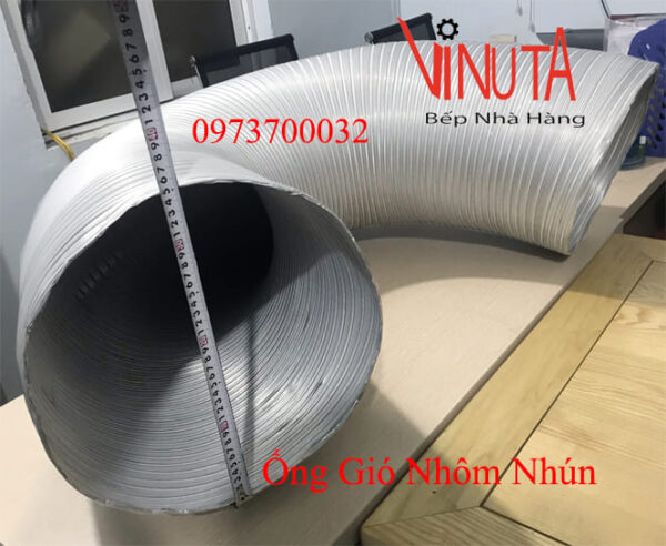 ống nhôm nhún d350 | ống gió chịu nhiệt | ống nhôm chịu nhiệt phi 350 - Ảnh 5