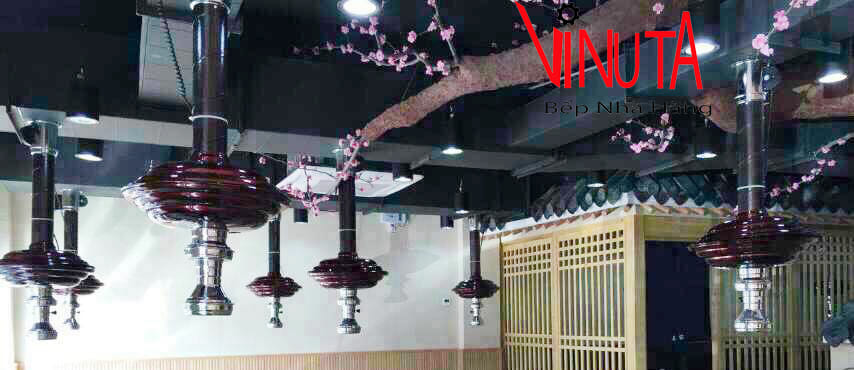 mua bếp nướng than hoa hút khói dương có chụp hút