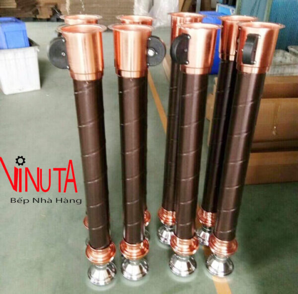 mua ống Hút khói màu cafe kèm chao đèn bếp nướng than hoa hút khói dương - Ảnh 7