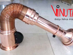 ống hút khói bếp nướng loại bán cứng màu trắng bạc giá rẻ, uy tín