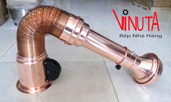 ống hút khói bếp nướng loại bán cứng màu trắng bạc giá rẻ, uy tín