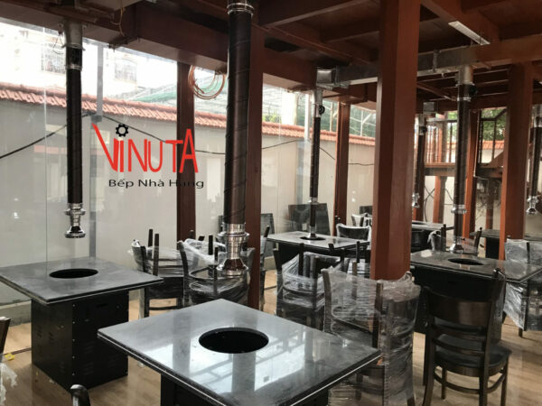 Ống Hút Khói Bếp Nướng màu Cà Phê - Ảnh 11