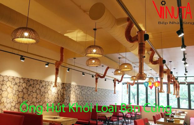 mua bếp nướng than hoa hút khói dương có chụp hút