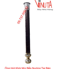 Ống hút khói mùi bếp nướng tại bàn, vòi hút khói ổ bi loại cứng màu coffee