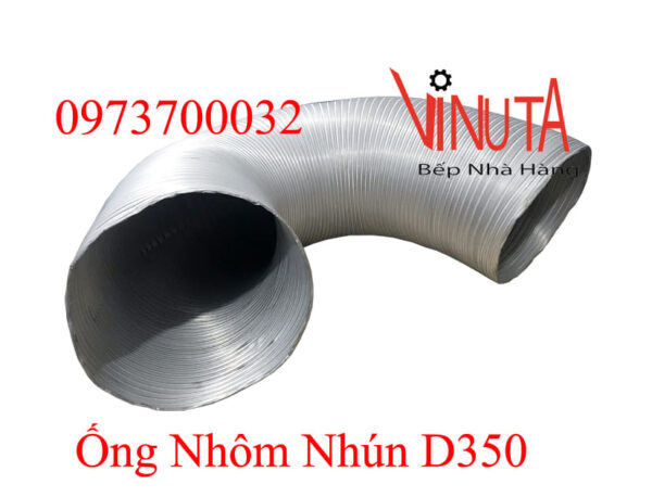 ống nhôm nhún d350 | ống gió chịu nhiệt | ống nhôm chịu nhiệt phi 350