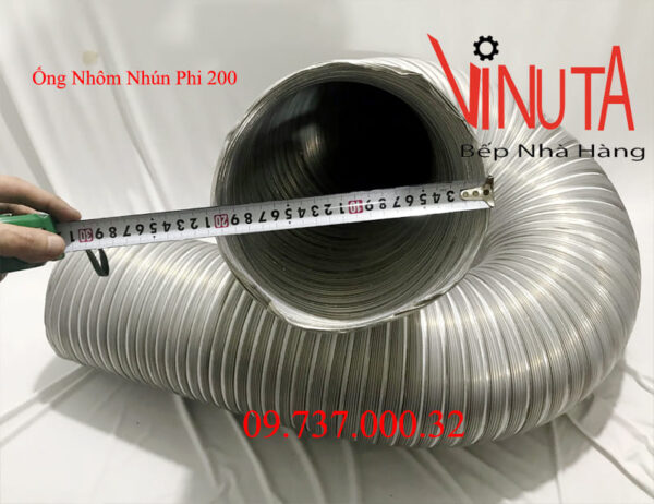 ống nhôm nhún d200 | ống dẫn gió bằng nhôm mềm phi 200| ống dẫn gió - Ảnh 9
