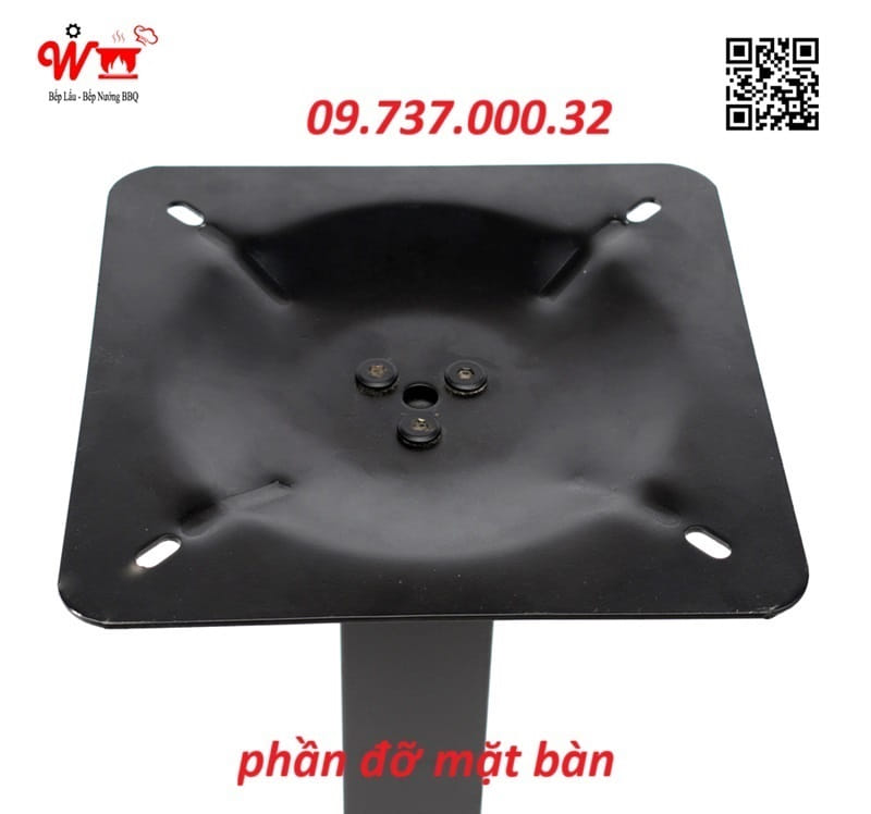 phần đỡ vuông cho mặt bàn vuông