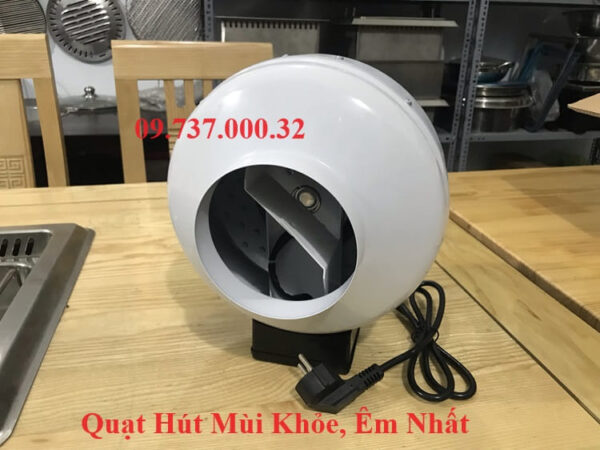 Quạt hút mùi nối ống D150, Quạt thông gió, hút khói mùi tốt nhất, êm, khỏe - Ảnh 3