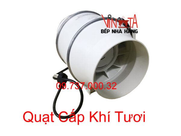 Quạt hút âm trần nối ống gió D150 mm, Quạt khử mùi hôi độc hại, cấp khí sạch - Ảnh 3