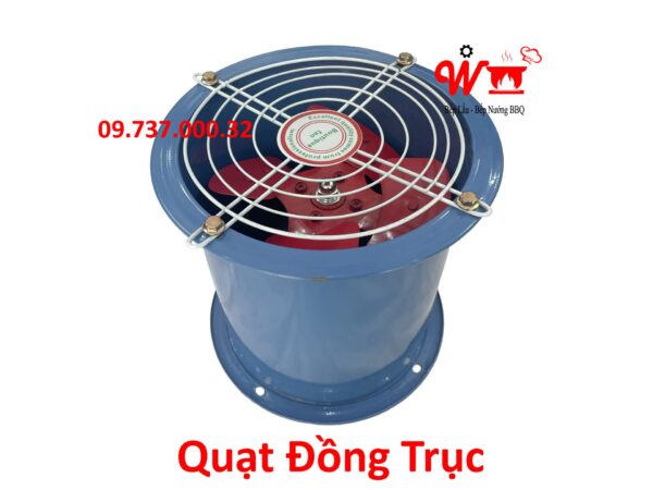 Quạt đồng trục trụ tròn, D200, D250, D300, D350, D400 mm Hút khói mùi - Ảnh 2