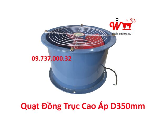 Quạt đồng trục trụ tròn, D200, D250, D300, D350, D400 mm Hút khói mùi - Ảnh 6