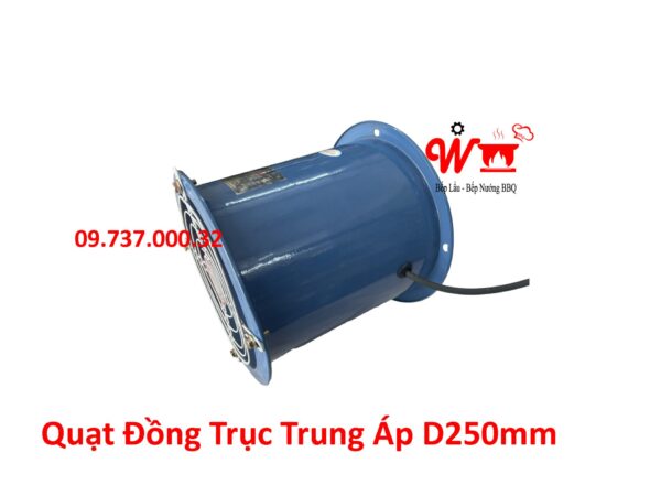 Quạt đồng trục trụ tròn, D200, D250, D300, D350, D400 mm Hút khói mùi - Ảnh 8