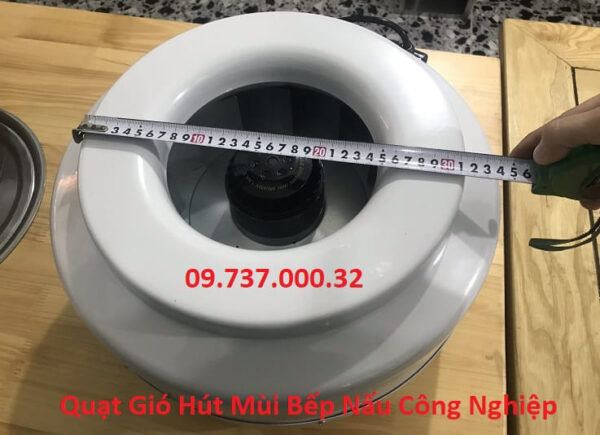Quạt thông gió hút mùi tròn phi 315,Quạt nối ống hút khói bếp công nghiệp - Ảnh 7