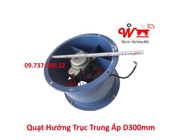 Quạt đồng trục trụ tròn, D200, D250, D300, D350, D400 mm Hút khói mùi - Ảnh 15