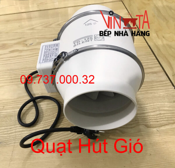 Quạt hút nối ống gió d125, quạt thông gió khử mùi hôi phòng ngủ, vệ sinh, văn phòng - Ảnh 7