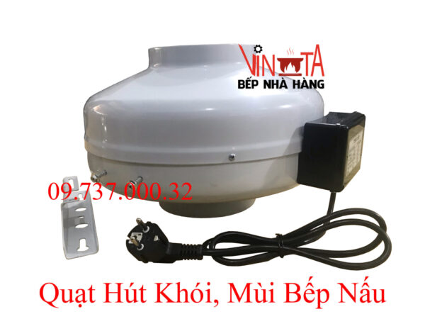Quạt nối ống phi 150 mm, Quạt hút mùi, thông gió nối ống tròn giá rẻ - Ảnh 6