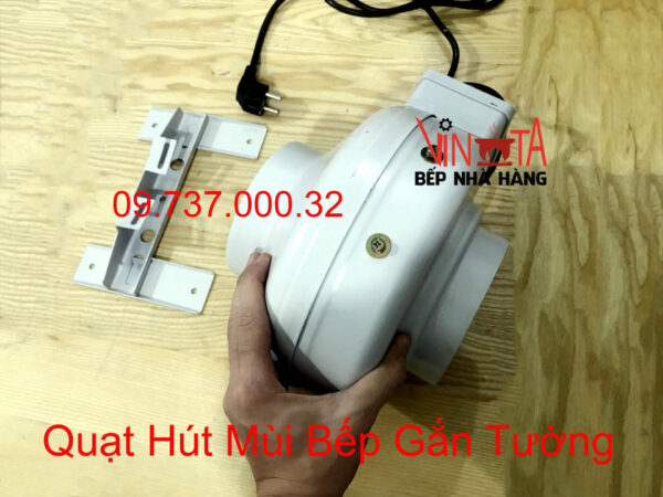 quạt hút mùi bếp nấu gia đình, quạt hút khói khử mùi nối ống D125 mm giá rẻ - Ảnh 8