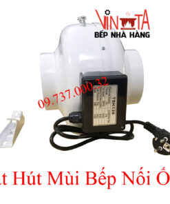 Quạt hút mùi bếp nấu ăn gia đình nối ống phi 125, quạt hút khói chạy êm, giá rẻ