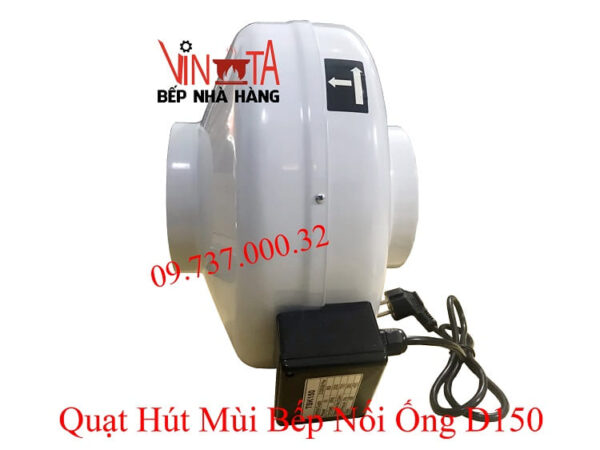 Quạt hút nối ống phi 150, Quạt thông gió, hút mùi bếp không ồn, hút khỏe - Ảnh 6