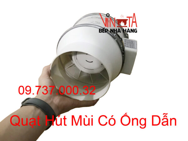 Quạt hút âm trần nối ống gió D150 mm, Quạt khử mùi hôi độc hại, cấp khí sạch - Ảnh 5