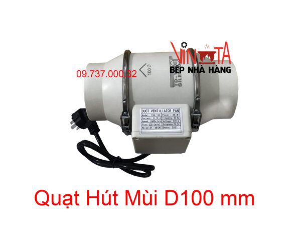quạt hút mùi nối ống phi 100 mm, quạt thông gió, hút mùi hôi nhà vệ sinh, phòng ngủ - Ảnh 7