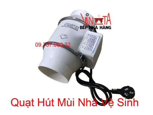 quạt hút mùi nối ống phi 100 mm, quạt thông gió, hút mùi hôi nhà vệ sinh, phòng ngủ - Ảnh 2
