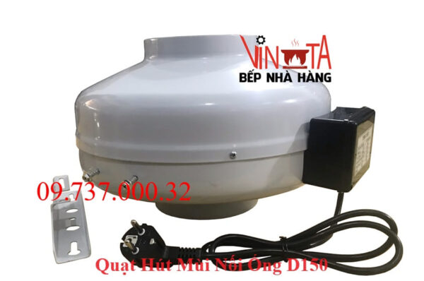 Quạt hút mùi nối ống D150, Quạt thông gió, hút khói mùi tốt nhất, êm, khỏe