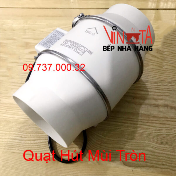Quạt hút âm trần nối ống gió D150 mm, Quạt khử mùi hôi độc hại, cấp khí sạch - Ảnh 7