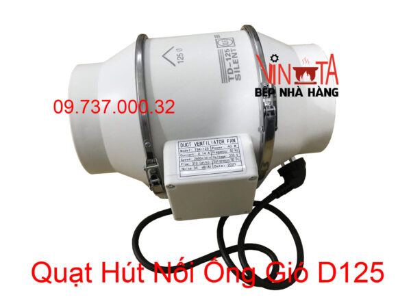 Quạt hút nối ống gió d125, quạt thông gió khử mùi hôi phòng ngủ, vệ sinh, văn phòng - Ảnh 11