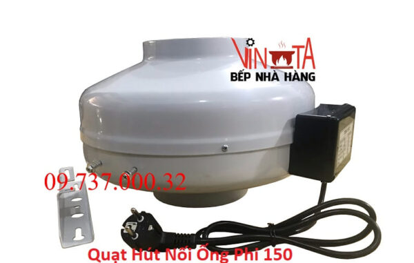 Quạt hút nối ống phi 150, Quạt thông gió, hút mùi bếp không ồn, hút khỏe