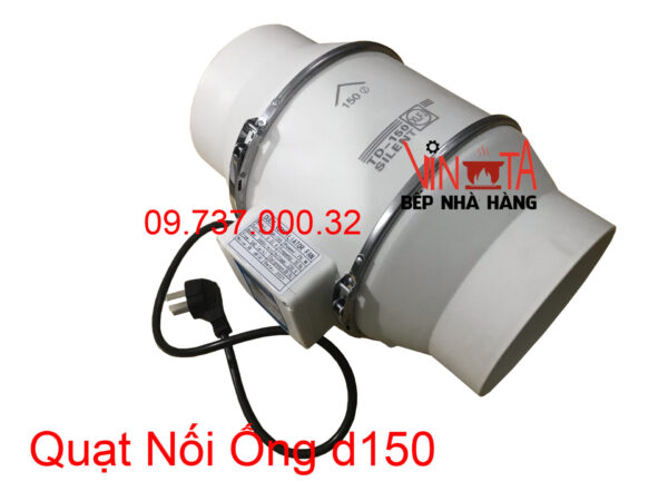 Quạt hút âm trần nối ống gió D150 mm, Quạt khử mùi hôi độc hại, cấp khí sạch - Ảnh 10