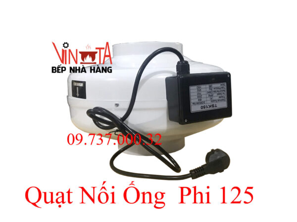 Quạt nối ống phi 150 mm, Quạt hút mùi, thông gió nối ống tròn giá rẻ - Ảnh 9
