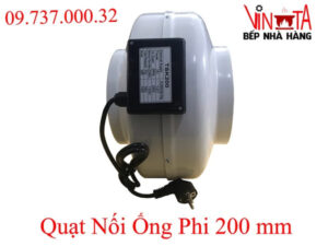 Quạt nối ống hút khói D200, quạt thông gió hút mùi hiệu quả, êm, bền bỉ