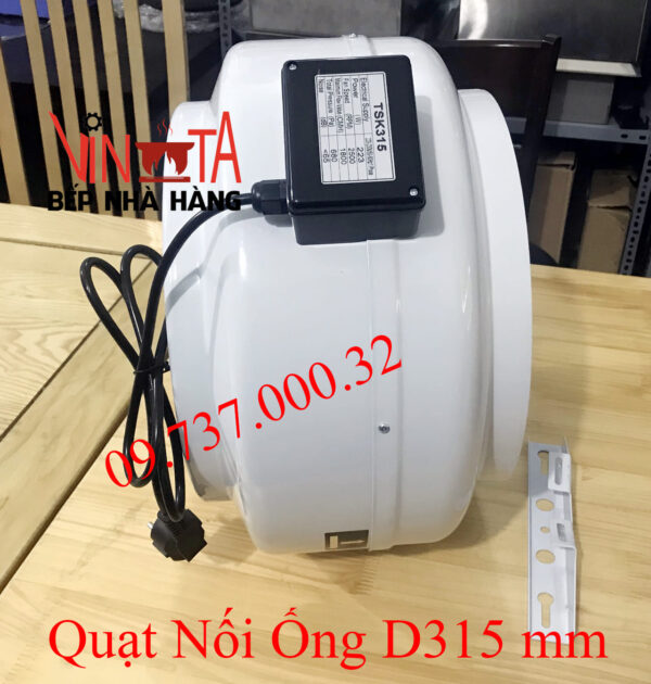 Quạt nối ống phi 315 mm, quạt thông gió, hút mùi nối ống tròn d315 mm - Ảnh 7
