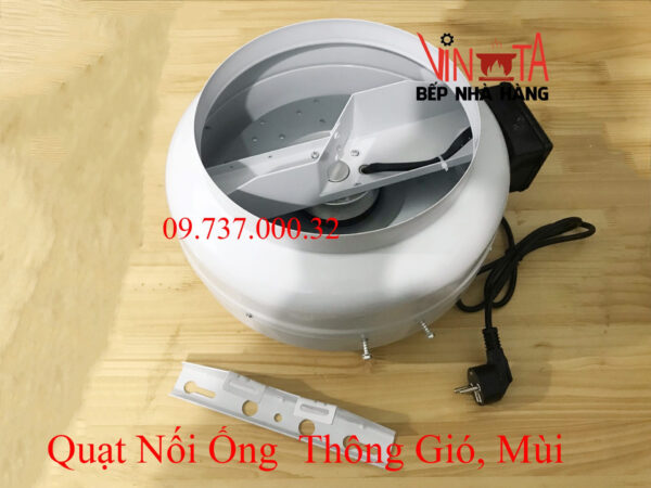 Quạt nối ống phi 250 mm, quạt hút mùi, thông gió nối ống tròn d250 mm giá rẻ - Ảnh 3